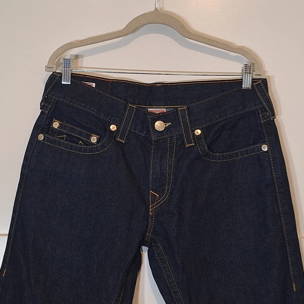 True Religion Bobby Jeans Darkwash Cotton Made In USA 32x31